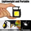 LED Light Pocket LED Work Light USB Rechargeable Light Bottle Opener Mini Flashlight Keychain