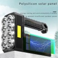 USB Solar Portable Flashlight Rechargeable Flashlight Waterproof