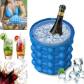Portable Ice Bucket Silicone Ice Cube Ice Maker Mold Cube Tray