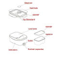 Portable Outdoor Electric Heating And Insulated Lunch Box