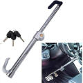 JG69 CQ-2003 Anti-theft Stainless Steel Car Steering Wheel Clutch Pedal Lock