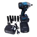 Electric Cordless Impact Wrench With Two Batteries 25V 15000Mah