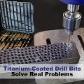 Twist Drill Bits 99-Piece Titanium Coated Twist Drill Bit Set With Box