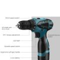 Cordless Drill For Wood Metal With 2 x 12V 4500mah Batteries