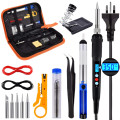 22PCS Soldering Iron Kit Welding Tools - 60W 240V LCD Screen 180-500 Temperature Adjustable Solder