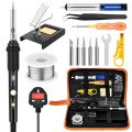 22PCS Soldering Iron Kit Welding Tools - 60W 240V LCD Screen 180-500 Temperature Adjustable Solder