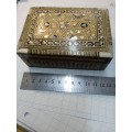 Vintage ornate jewellery box with stunning abalone inlay Great ornate detailed item!!!!