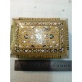 Vintage ornate jewellery box with stunning abalone inlay Great ornate detailed item!!!!