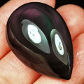 REFERENCE POINT: ULTRA RARE HUGE 41.00 CARAT MEXICAN RAINBOW OBSIDIAN
