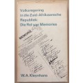 Volksregering in die Zuid-Afrikaansche Republiek: Die rol van Memories (WA Kleynhans)