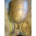 Large brass urn