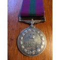 British general service medal (Queen Elizabeth II type), with South Arabia clasp