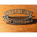Department of Forestry brass shoulder title