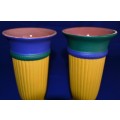 A set of Matching Ceramic Vases