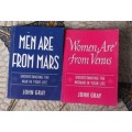 2 x Pocket books - Men are from Mars / Woman are from Venus - Humor and fun
