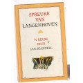 Spreuke van Langenhoven - n keuse van Jan Scannell