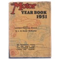 The Motor Yearbook of 1951 - Vintage collectable item - Pomeroy & Walkerley (M1)