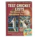 Test Crickets Lists - Dawson & Wat (Ultimate Guide to Test Cricket) NO CD (a2)