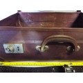 VINTAGE Brown Cardboard Suitcase