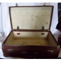 VINTAGE Brown Cardboard Suitcase