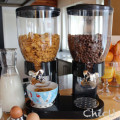 Double Cereal Dispenser Dry Food Storage Container