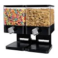 Double Cereal Dispenser Dry Food Storage Container - Square