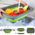 Folding Drain Basket/Sink Strainer/Collapsible Colander/Kitchen Fruit & Vegetable Washing Basket