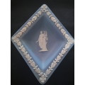 Vintage 1950s Wedgwood Jasperware Zodiac diamond shaped trinket dish
