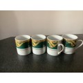 Vintage set of four small Tea cups(007S)