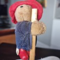 Rare Vintage Paddington Bear in Raincoat Clip on Hugger Toy 1985