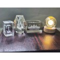 Group of 4 Lovely  glass paperweights