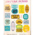 124 Folk Songs: As Recorded on Folkways Records by Famous Folk Song Singers (128 pgs.) [Paperback]