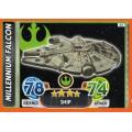 2016 Star Wars Force Attax Extra The Force Awakens #45 Millenium Falcon