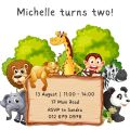 Safari animal birthday invitation 3 printable editable invite template