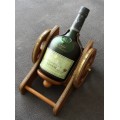 Courvoisier Cognac VSOP (Still Sealed) with Wooden Cannon Stand.. Limited and Rare from the 1960's!!