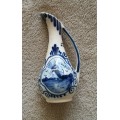 Handpainted Vintage DELFT Blue Bud Vase - Made In Holland with Windmill - For the Collector!
