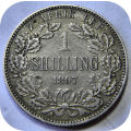 Bargain ZARs: Original 1897 1 Shilling in A/UNC below R200!