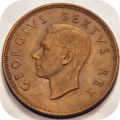 Top Grade SA Union: 2x 1951 Penny 1d in EF below R40!  Bid per coin.