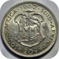 Rare SA Union: The larger `2` 1962 van Riebeeck 20c in A/UNC!