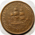 Bargain SA Union: 1954 Penny 1d in EF below R30!!!