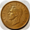 Bargain SA Union: 1949 Half Penny in EF below R50!!!