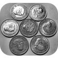 Top Grade RSA :  7 x 1961 2 ½ c tickeys in A/UNC!  Bid per coin.