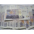 Bargain RSA notes: Nice EF grade 20 x Gill Marcus R100 notes. Bid per note.