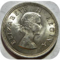 Bargain SA Union: Lustrous 1955 2 Shillings 2/- in A/UNC!