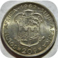 RSA silver:  1962 van Riebeeck 20c in UNC!