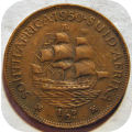 Bargain SA Union: 1950 Half penny 1/2d below R20!