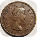 Bargain SA Union: 1953 1d Penny in EF below R30!