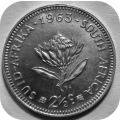 Top Grade RSA:  1963 2 ½ c tickey in A/UNC!  4 Coins available.  Bid per coin.