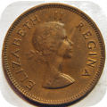Bargain SA Union: 1957 Half penny 1/2d below R30!!