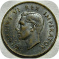 Bargain SA Union :  Black 1938 Farthing 1/4 Penny below R200!